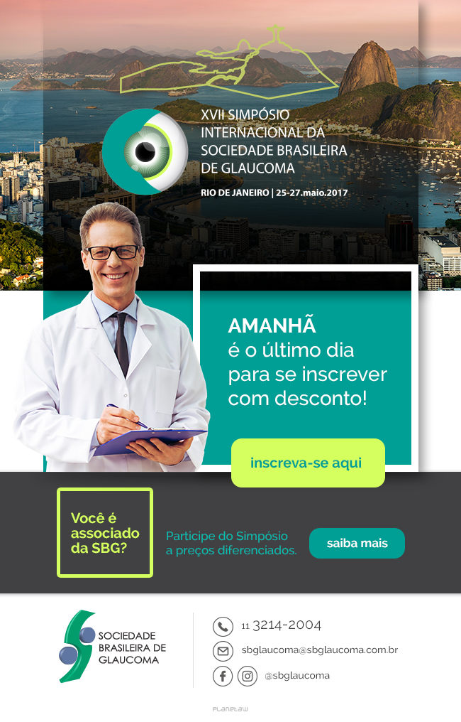 Simpósio SBG 2017 – Amanhã é o último dia para se inscrever com desconto