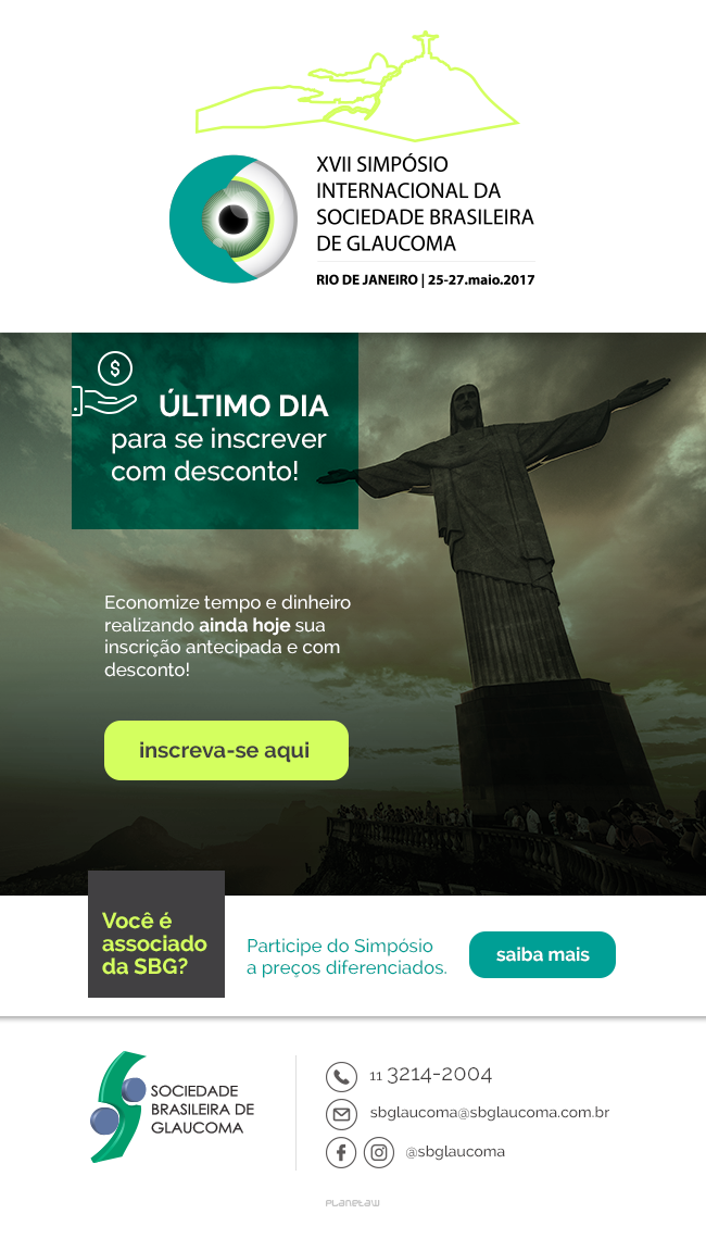Simpósio SBG 2017 – Último dia para se inscrever com desconto