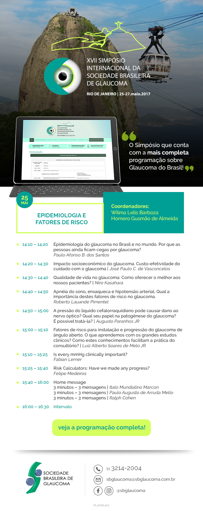 Simpósio SBG 2017 – Epidemiologia e fatores de risco